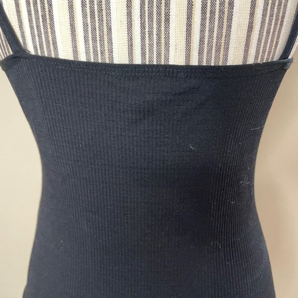 TOPSHOP Ribbed Stretchy Black Bodysuit Size 12 - Picture 5 of 12